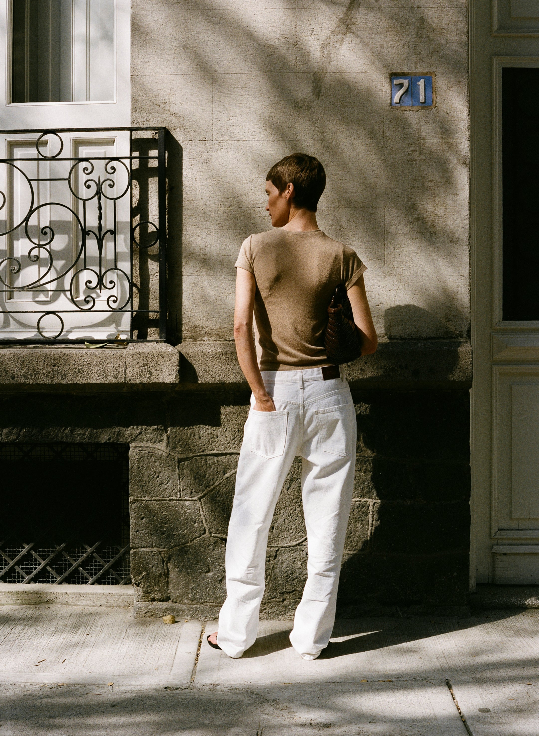 Classic Tee, Regen Silk Noil Jersey, Tea