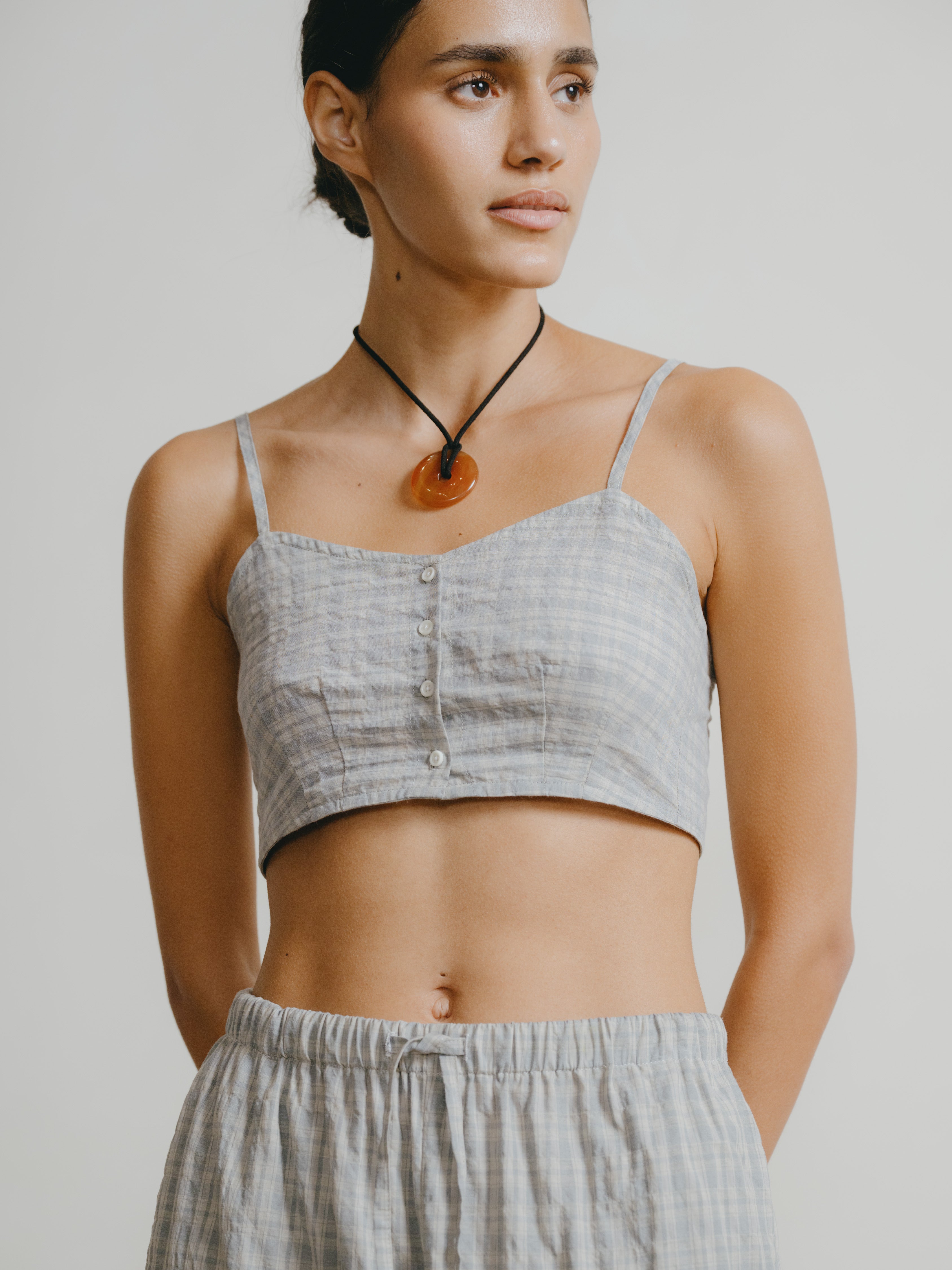Maeve Top, Japanese Organic Cotton, Picnic