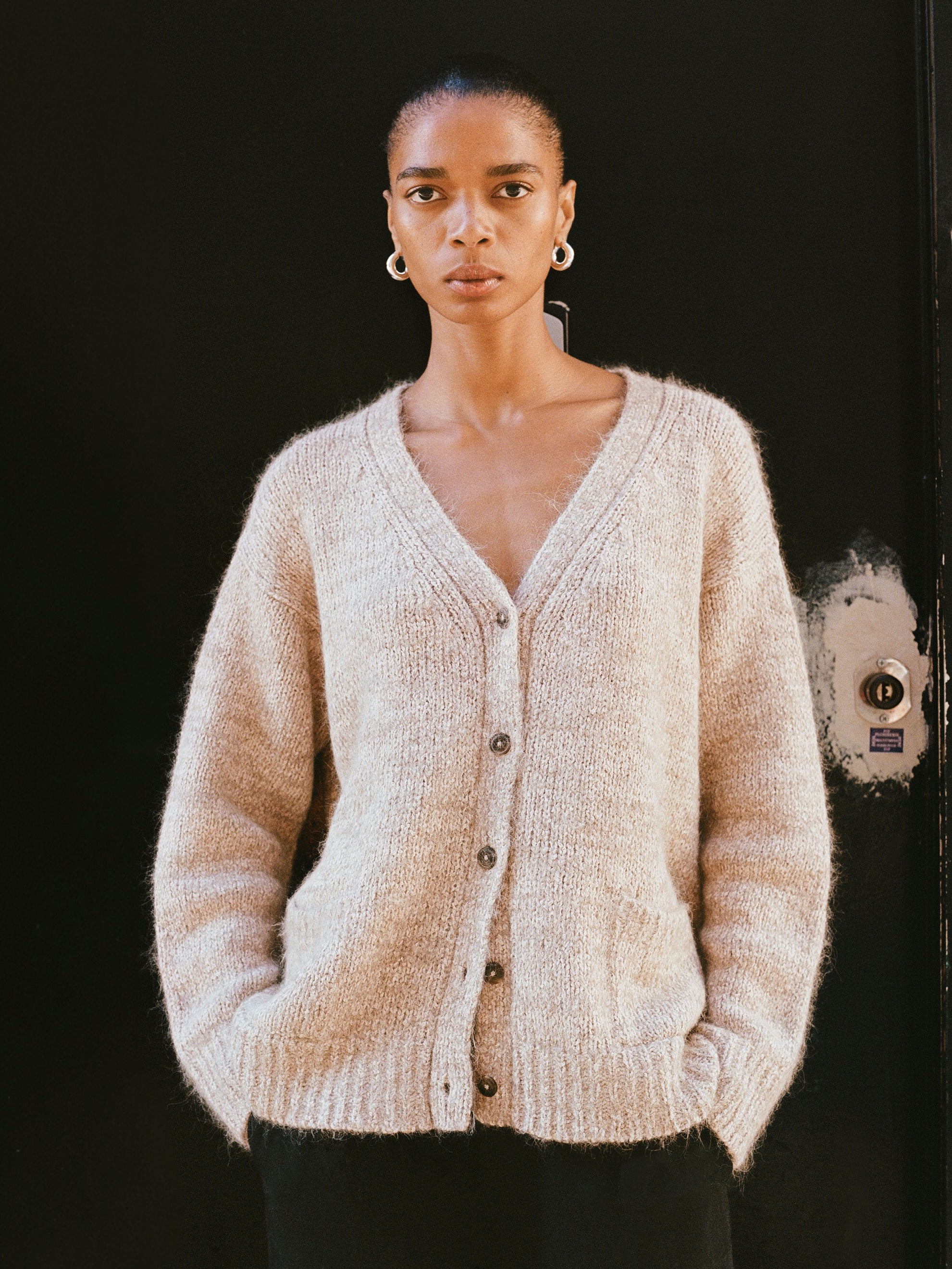 Rory Cardigan, Suri Bouclé, Marled Ash