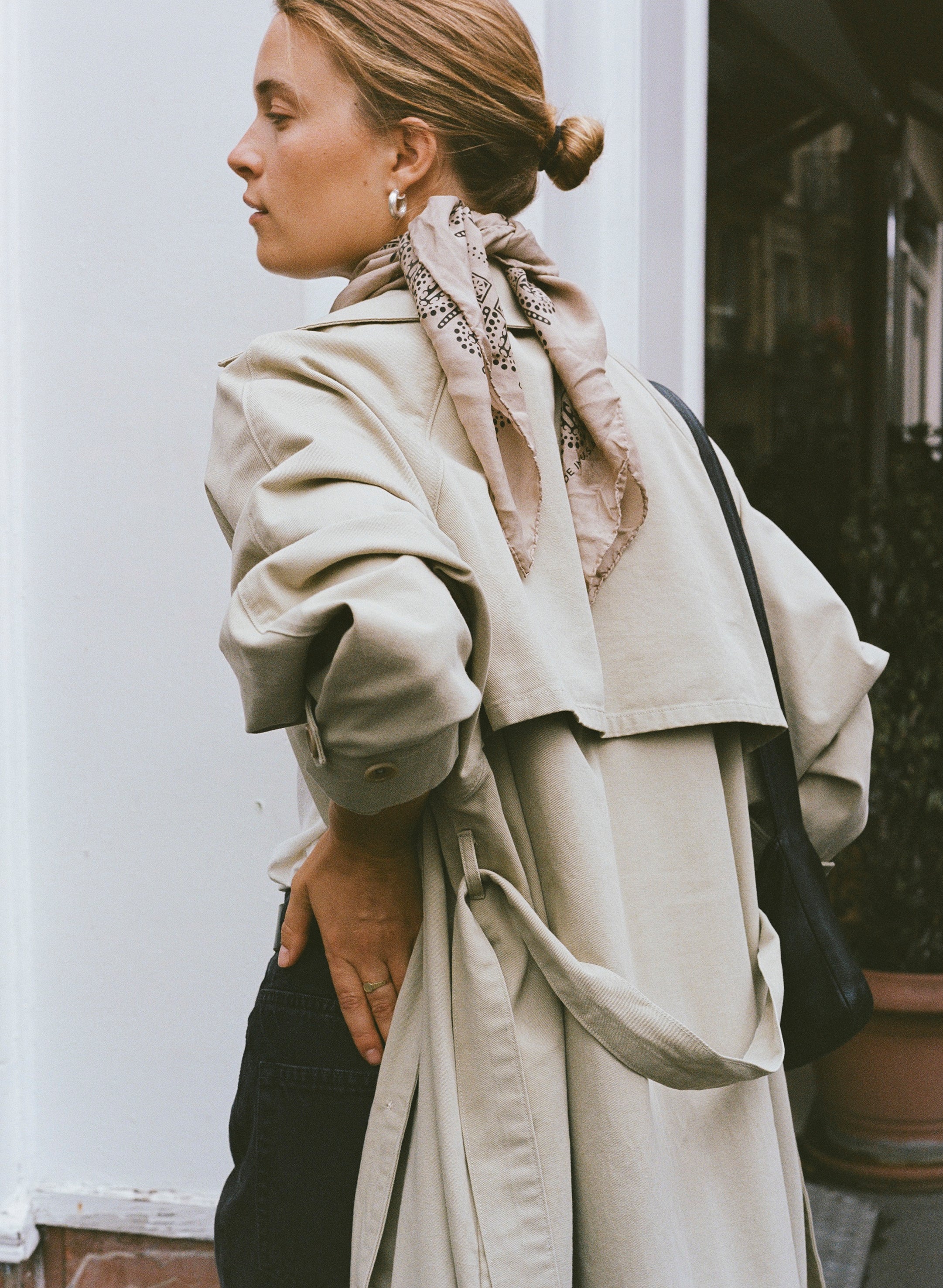 1930s Bandana, Regen Silk, Khaki
