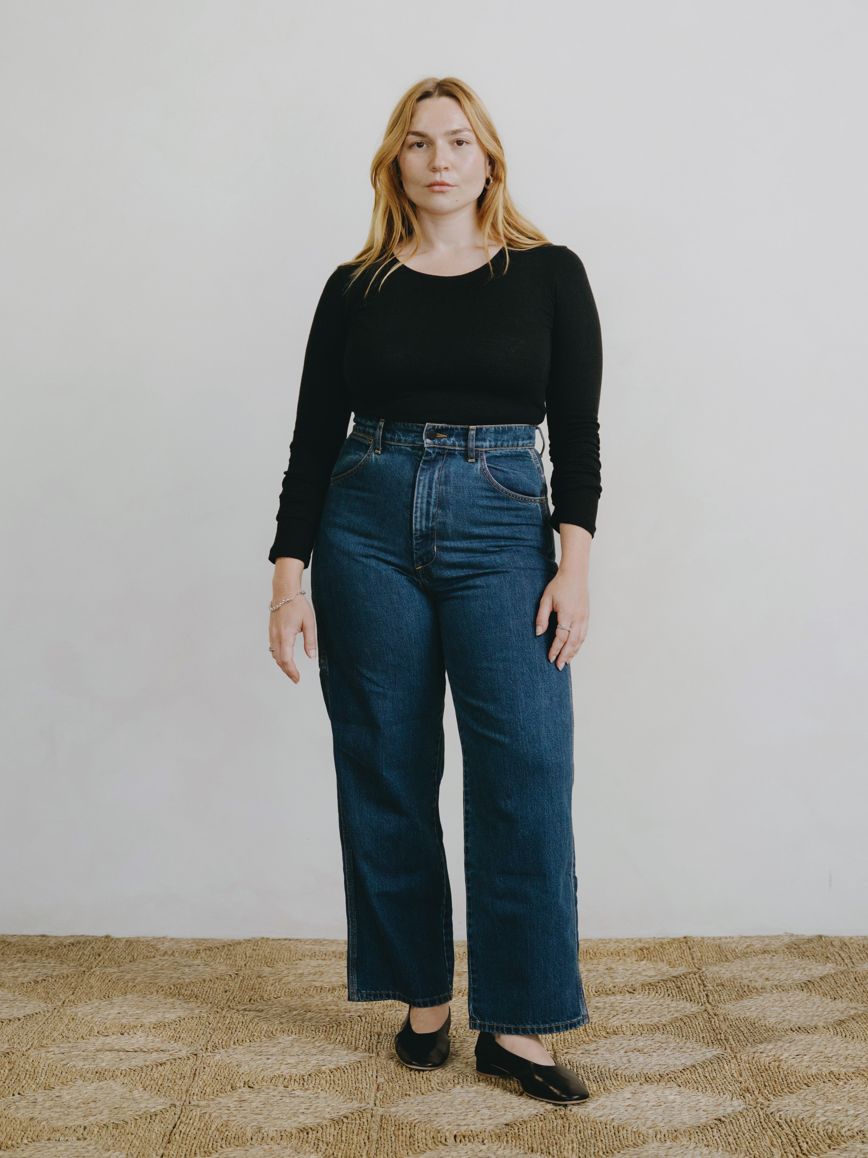 Naomi Bodysuit, Regen Silk Noil Jersey, Black