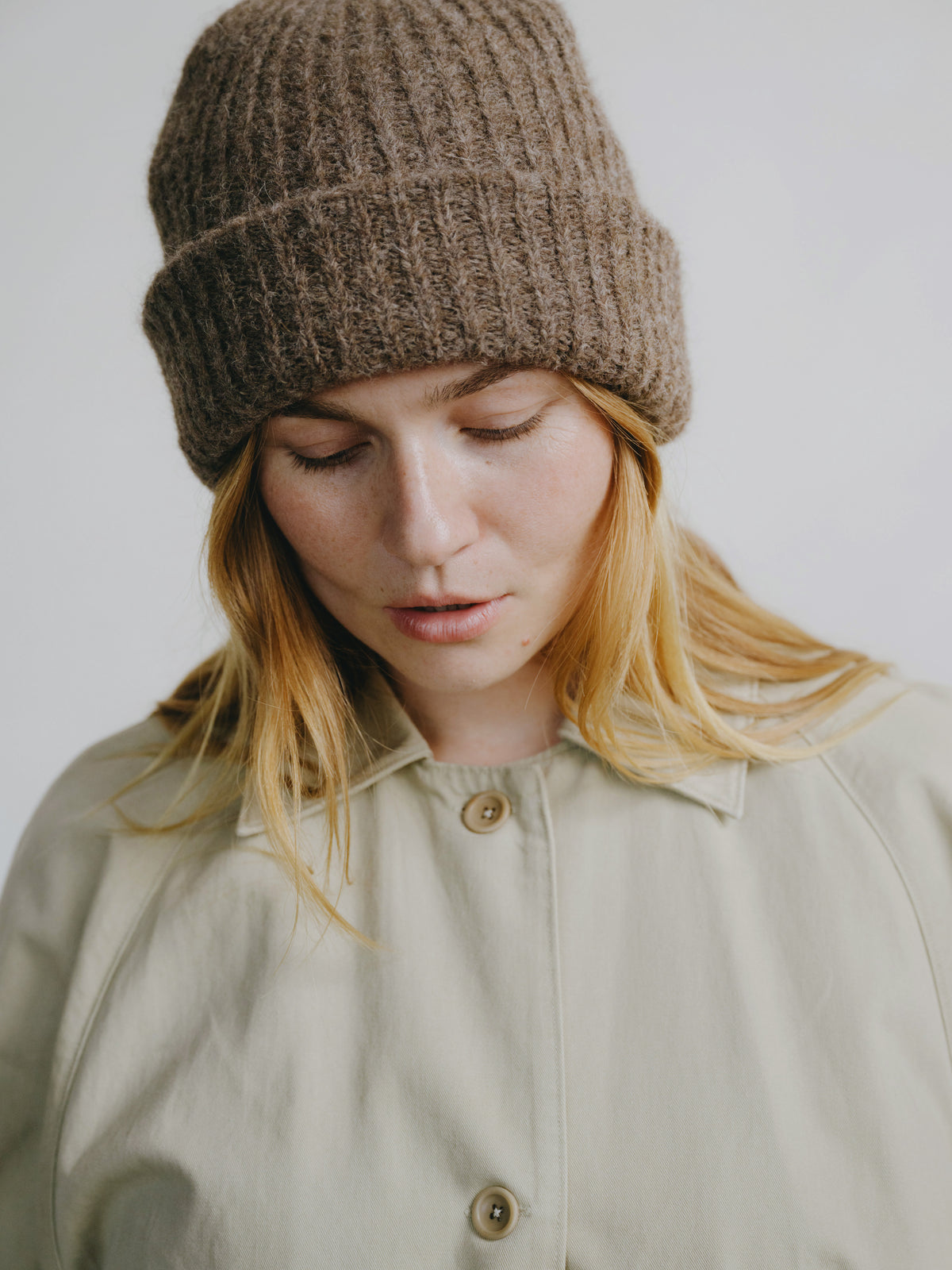 Sierra Beanie, Alpaca Blend, Bark